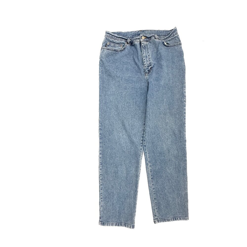 Lauren Jeans Co Straight Leg Women Size 12 Blue Medium Wash Denim Jeans